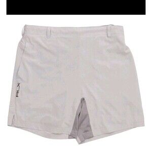 New Ralph Lauren RLX Shorts Gray Heather Athletic Drawstring Sportswear Men Sz L